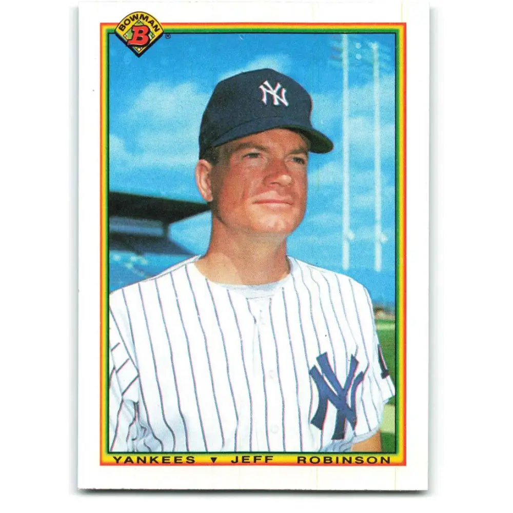 1990 Bowman #427 Jeff Robinson NM-MT New York Yankees Baseball Card  Image 1