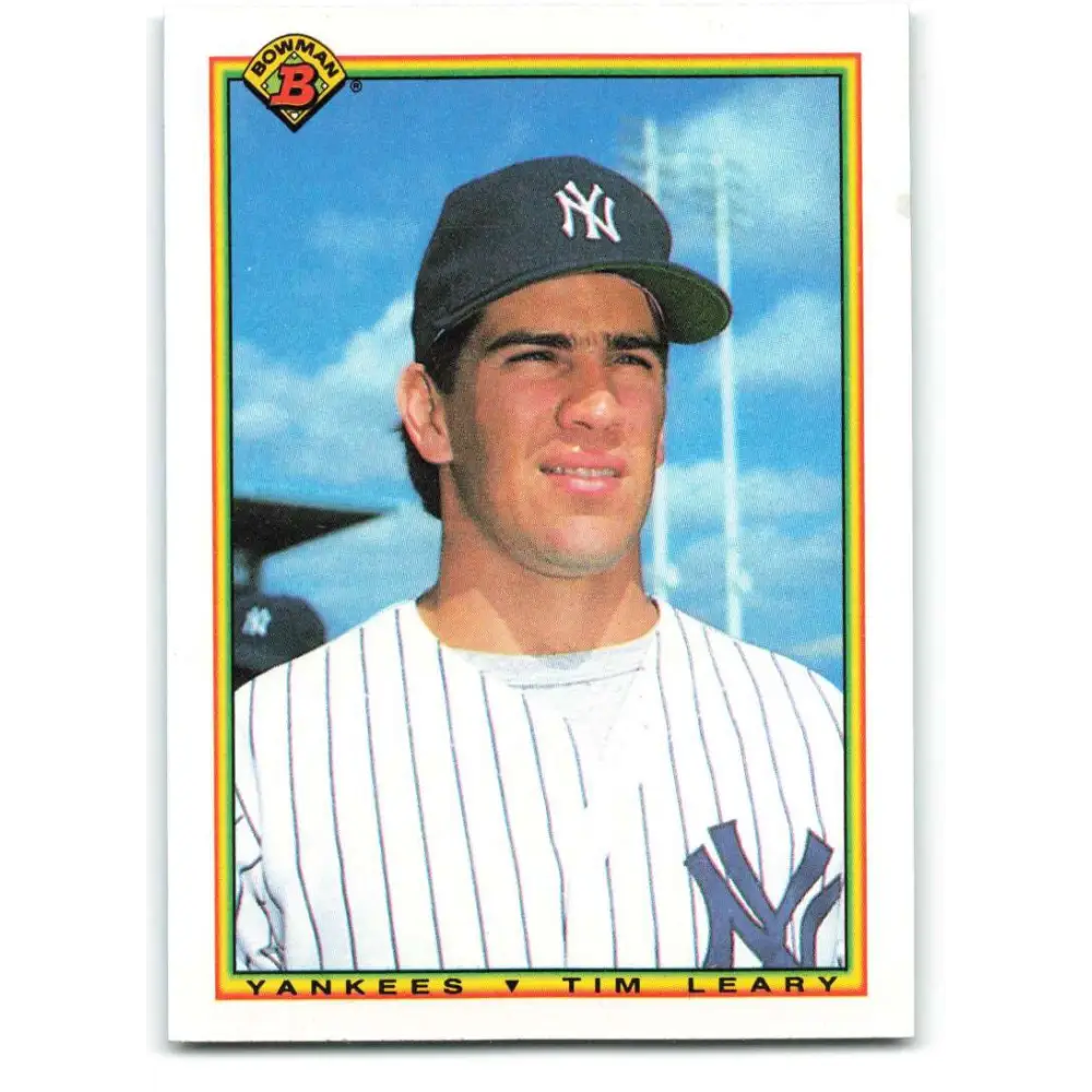1990 Bowman #429 Tim Leary NM-MT New York Yankees Baseball Card  Image 1