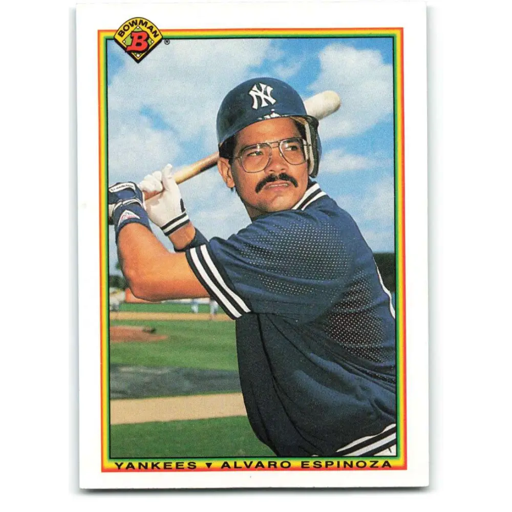 1990 Bowman #431 Alvaro Espinoza NM-MT New York Yankees Baseball Card  Image 1