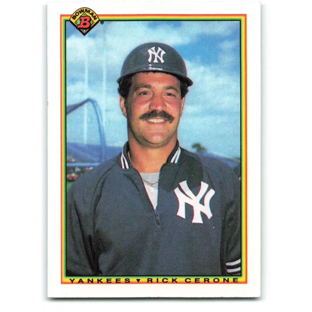 1990 Bowman #435 Rick Cerone NM-MT New York Yankees Baseball Card  Image 1