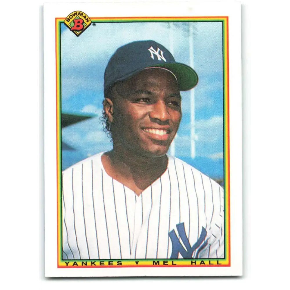 1990 Bowman #437 Mel Hall NM-MT New York Yankees Baseball Card  Image 1
