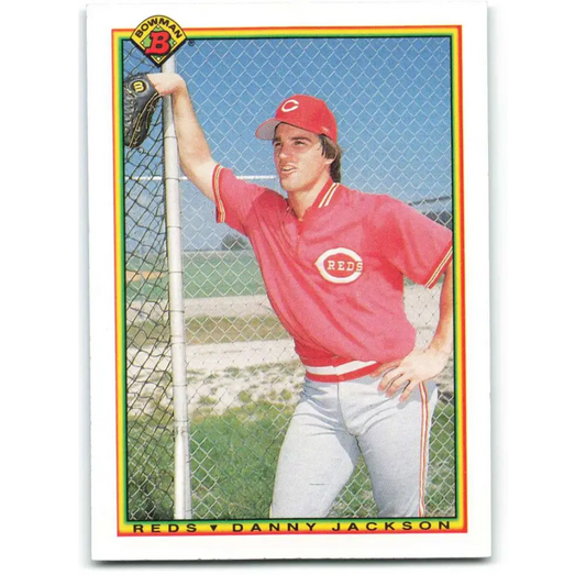 1990 Bowman #44 Danny Jackson NM-MT Cincinnati Reds Baseball Card  Image 1