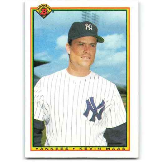 1990 Bowman #440 Kevin Maas NM-MT RC Rookie New York Yankees Baseball Card  Image 1