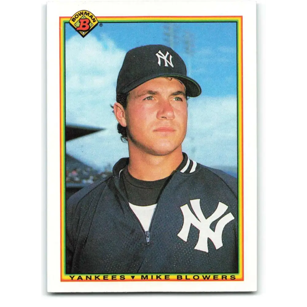1990 Bowman #441 Mike Blowers NM-MT RC Rookie New York Yankees Baseball Card  Image 1