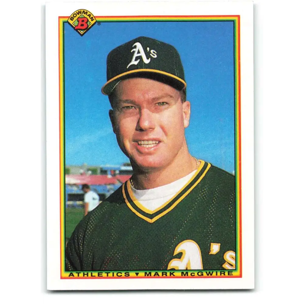 1990 Bowman #454 Mark McGwire NM-MT Oakland Athletics Baseball Card  Image 1