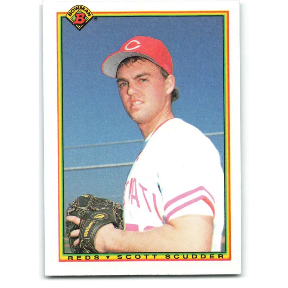 1990 Bowman #46 Scott Scudder NM-MT Cincinnati Reds Baseball Card  Image 1