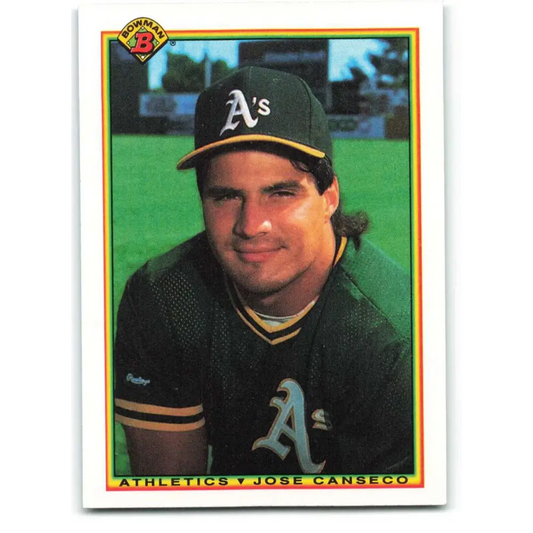 1990 Bowman #460 Jose Canseco NM-MT Oakland Athletics Baseball Card  Image 1