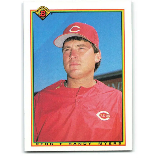 1990 Bowman #47 Randy Myers NM-MT Cincinnati Reds Baseball Card  Image 1