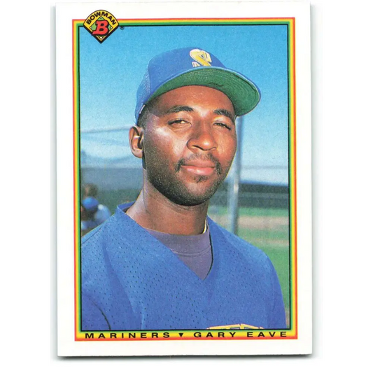 1990 Bowman #471 Gary Eave NM-MT RC Rookie Seattle Mariners Baseball Card  Image 1
