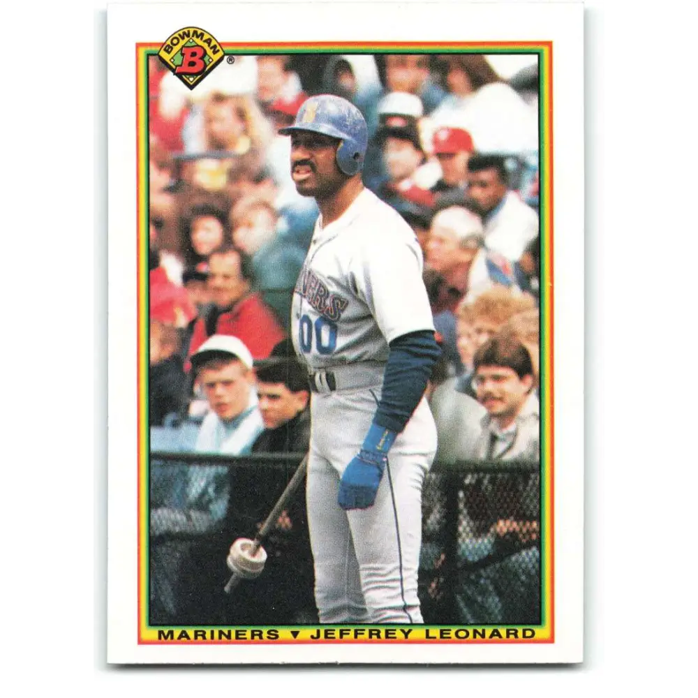 1990 Bowman #472 Jeffrey Leonard NM-MT Seattle Mariners Baseball Card  Image 1