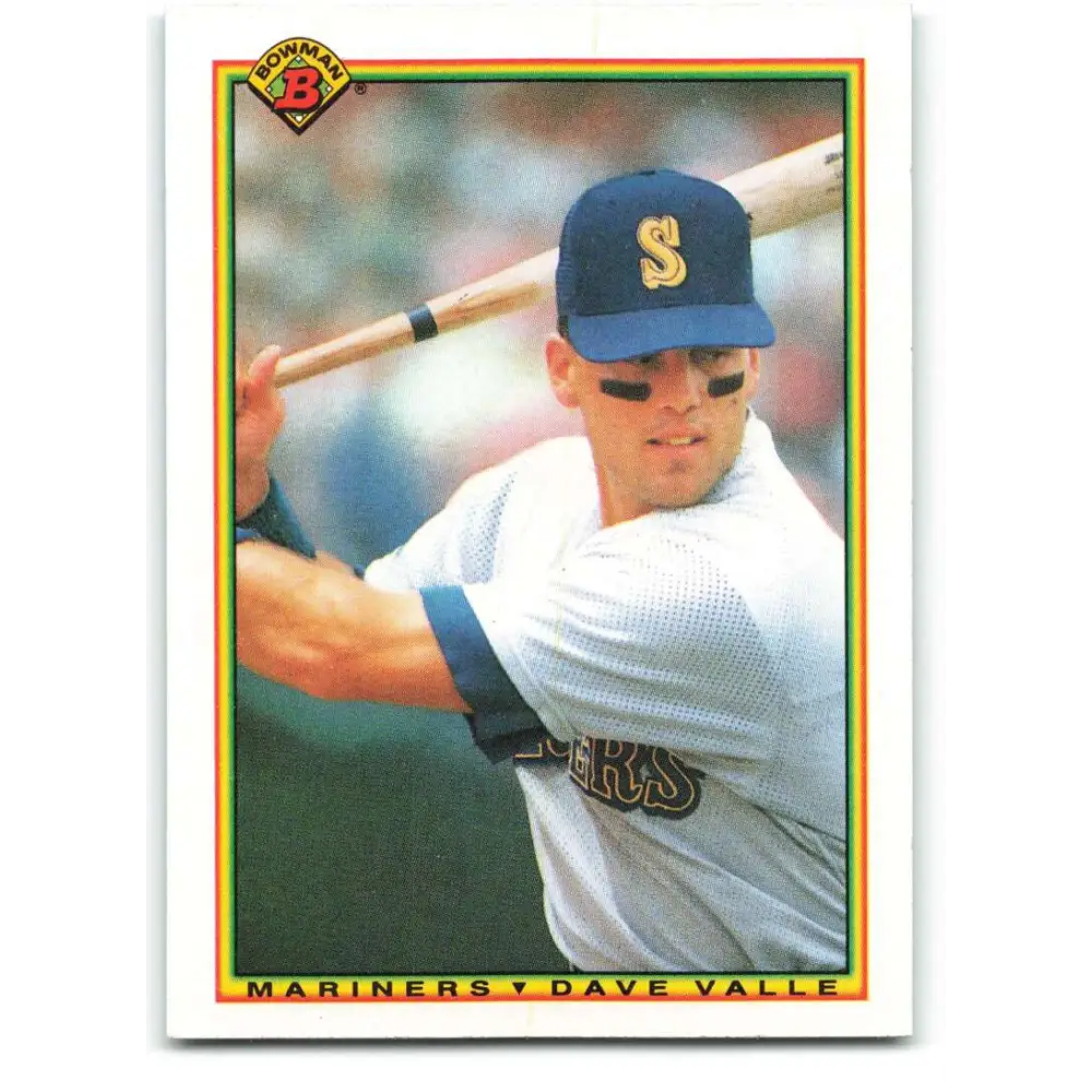 1990 Bowman #473 Dave Valle NM-MT Seattle Mariners Baseball Card  Image 1
