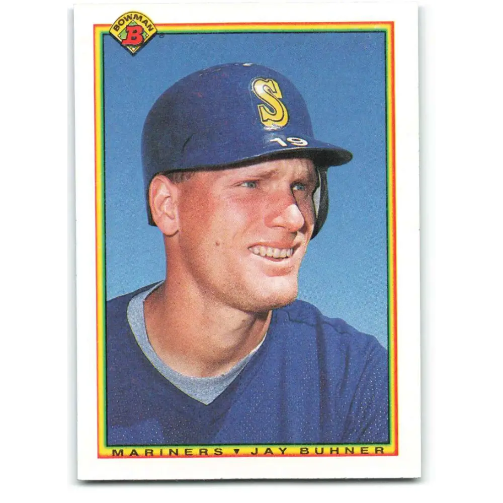 1990 Bowman #477 Jay Buhner NM-MT Seattle Mariners Baseball Card  Image 1