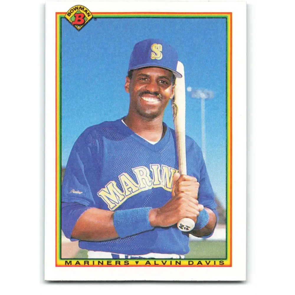 1990 Bowman #479 Alvin Davis NM-MT Seattle Mariners Baseball Card  Image 1