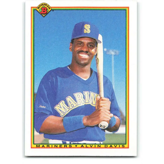 1990 Bowman #479 Alvin Davis NM-MT Seattle Mariners Baseball Card  Image 1