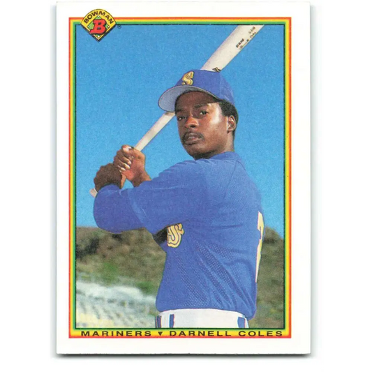 1990 Bowman #480 Darnell Coles NM-MT Seattle Mariners Baseball Card  Image 1