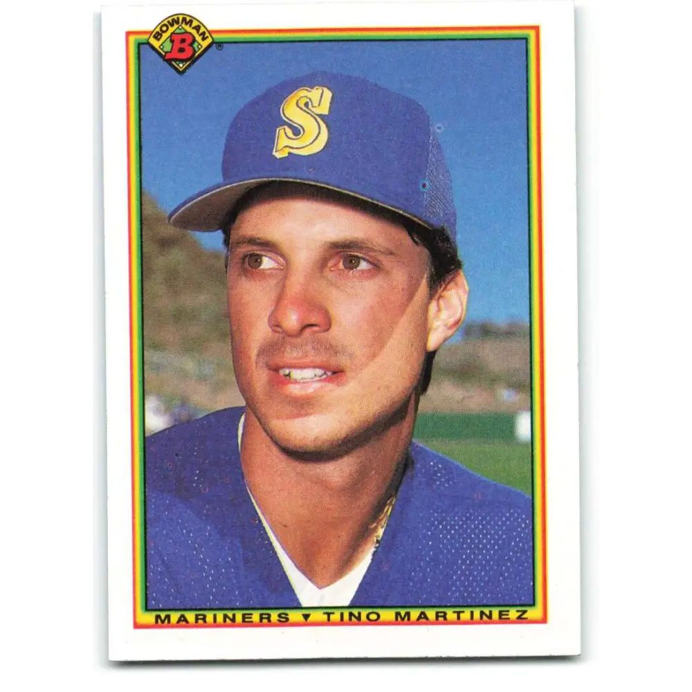 1990 Bowman #484 Tino Martinez NM-MT Seattle Mariners Baseball Card  Image 1