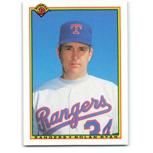 1990 Bowman #486 Nolan Ryan NM-MT Texas Rangers Baseball Card  Image 1
