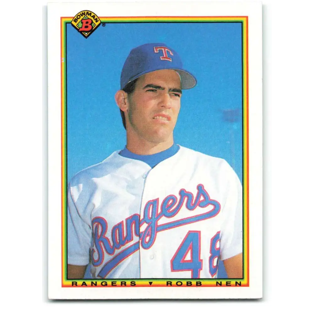 1990 Bowman #487 Robb Nen NM-MT RC Rookie Texas Rangers Baseball Card  Image 1