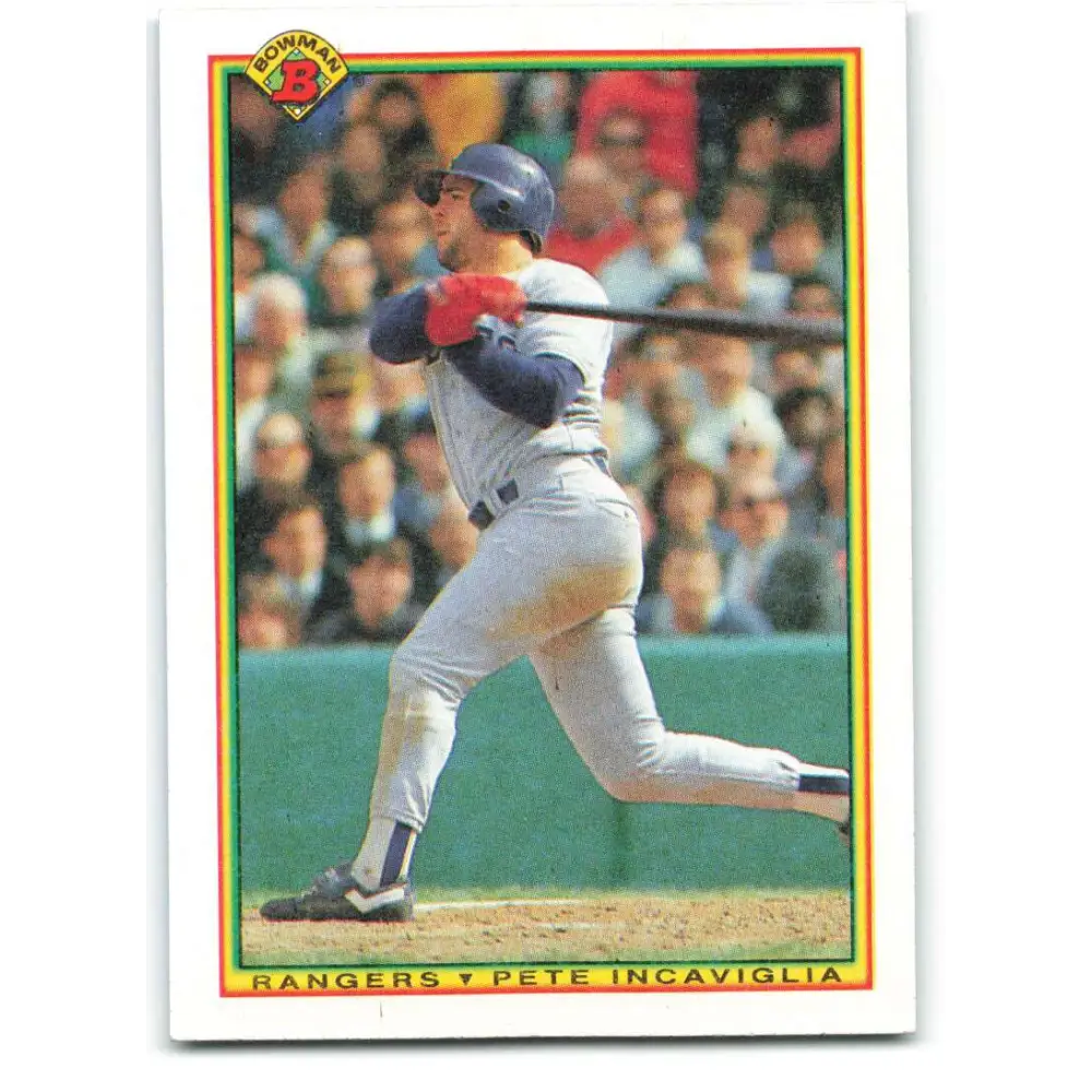 1990 Bowman #491 Pete Incaviglia NM-MT Texas Rangers Baseball Card  Image 1