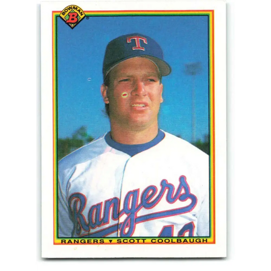 1990 Bowman #494 Scott Coolbaugh NM-MT RC Rookie Texas Rangers Baseball Card  Image 1