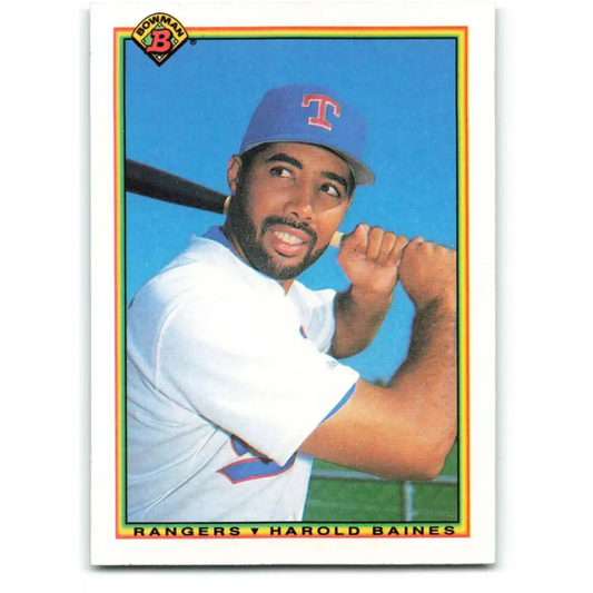 1990 Bowman #501 Harold Baines NM-MT Texas Rangers Baseball Card  Image 1