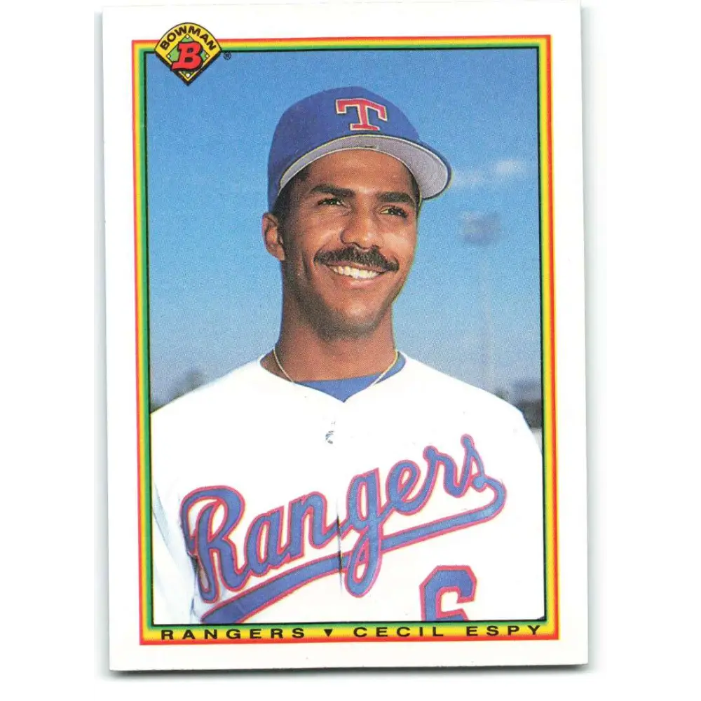1990 Bowman #502 Cecil Espy NM-MT Texas Rangers Baseball Card  Image 1