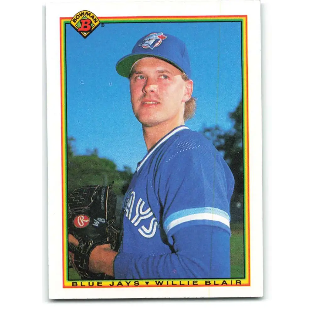 1990 Bowman #504 Willie Blair NM-MT RC Rookie Toronto Blue Jays Baseball Card  Image 1