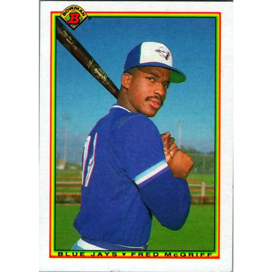 1990 Bowman #513 Fred McGriff NM-MT Toronto Blue Jays Baseball Card  Image 1