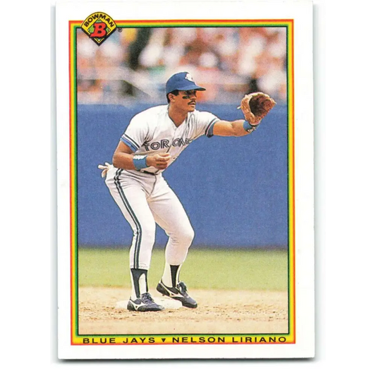 1990 Bowman #518 Nelson Liriano NM-MT Toronto Blue Jays Baseball Card  Image 1