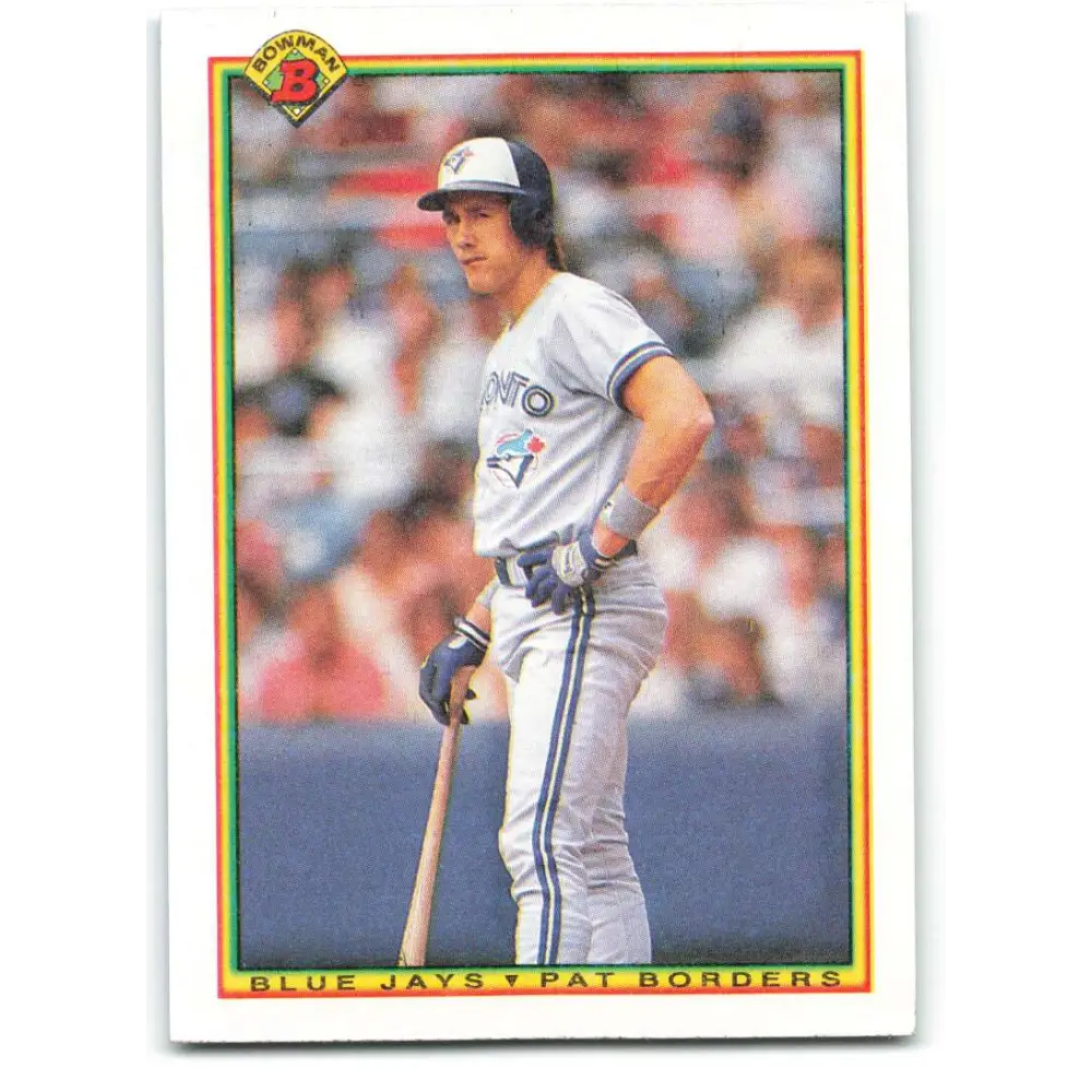 1990 Bowman #521 Pat Borders NM-MT Toronto Blue Jays Baseball Card  Image 1