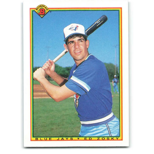 1990 Bowman #523 Eddie Zosky NM-MT RC Rookie Toronto Blue Jays Baseball Card  Image 1
