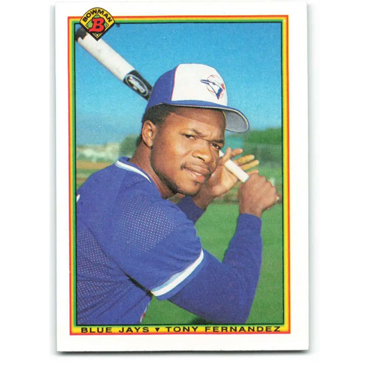 1990 Bowman #524 Tony Fernandez NM-MT Toronto Blue Jays Baseball Card  Image 1