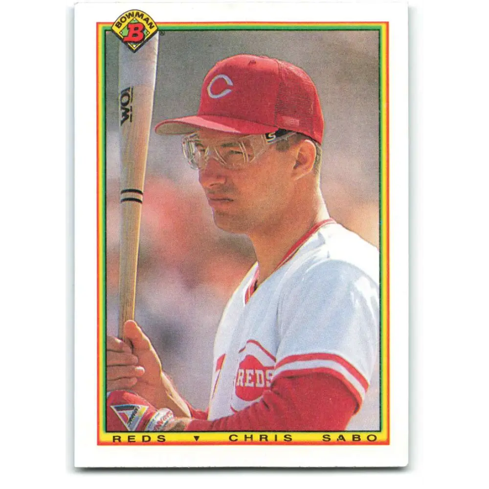 1990 Bowman #53 Chris Sabo NM-MT Cincinnati Reds Baseball Card  Image 1