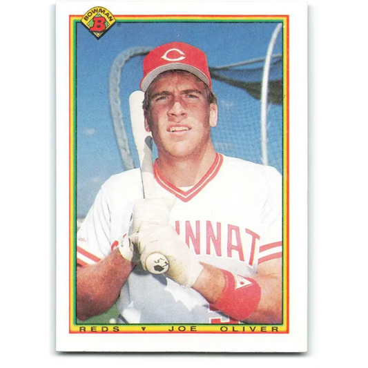 1990 Bowman #54 Joe Oliver NM-MT Cincinnati Reds Baseball Card  Image 1