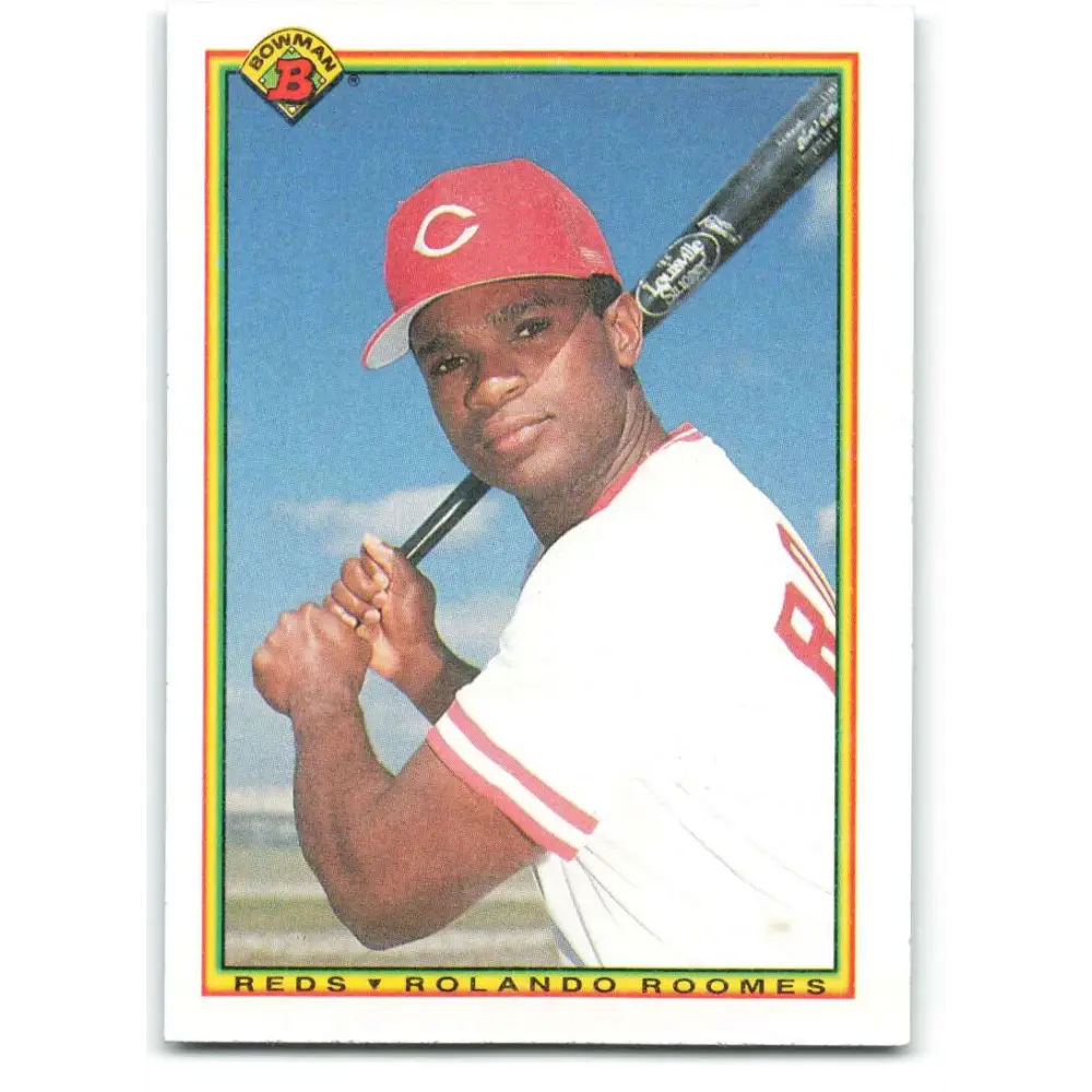 1990 Bowman #56 Rolando Roomes NM-MT Cincinnati Reds Baseball Card  Image 1
