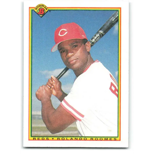 1990 Bowman #56 Rolando Roomes NM-MT Cincinnati Reds Baseball Card  Image 1