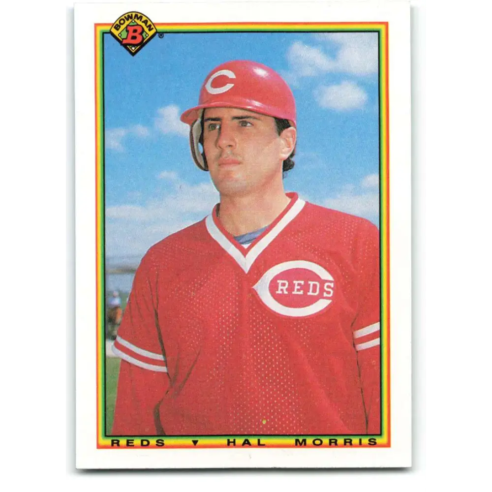 1990 Bowman #57 Hal Morris NM-MT Cincinnati Reds Baseball Card  Image 1