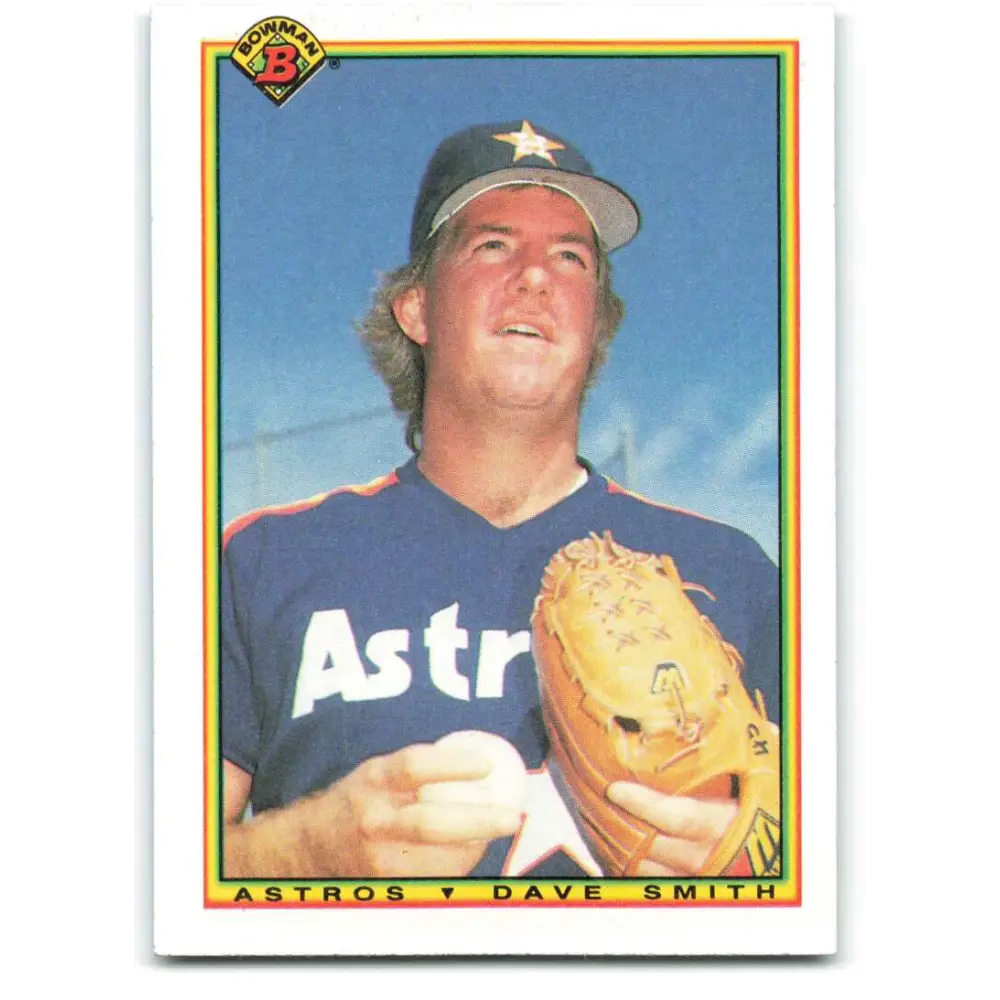 1990 Bowman #62 Dave Smith NM-MT Houston Astros Baseball Card  Image 1