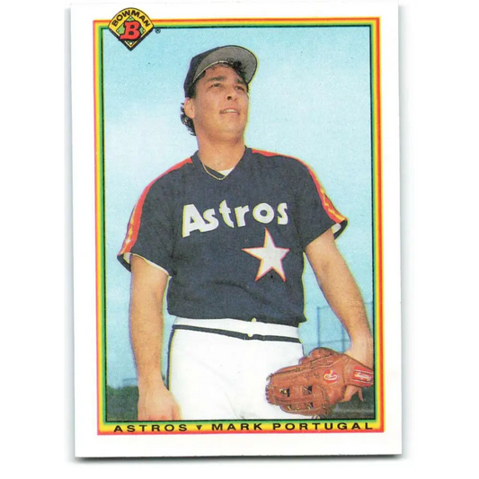 1990 Bowman #63 Mark Portugal NM-MT Houston Astros Baseball Card  Image 1