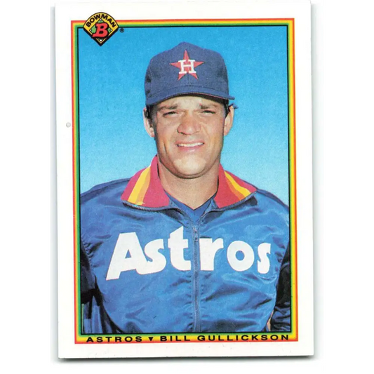 1990 Bowman #65 Bill Gullickson NM-MT Houston Astros Baseball Card  Image 1