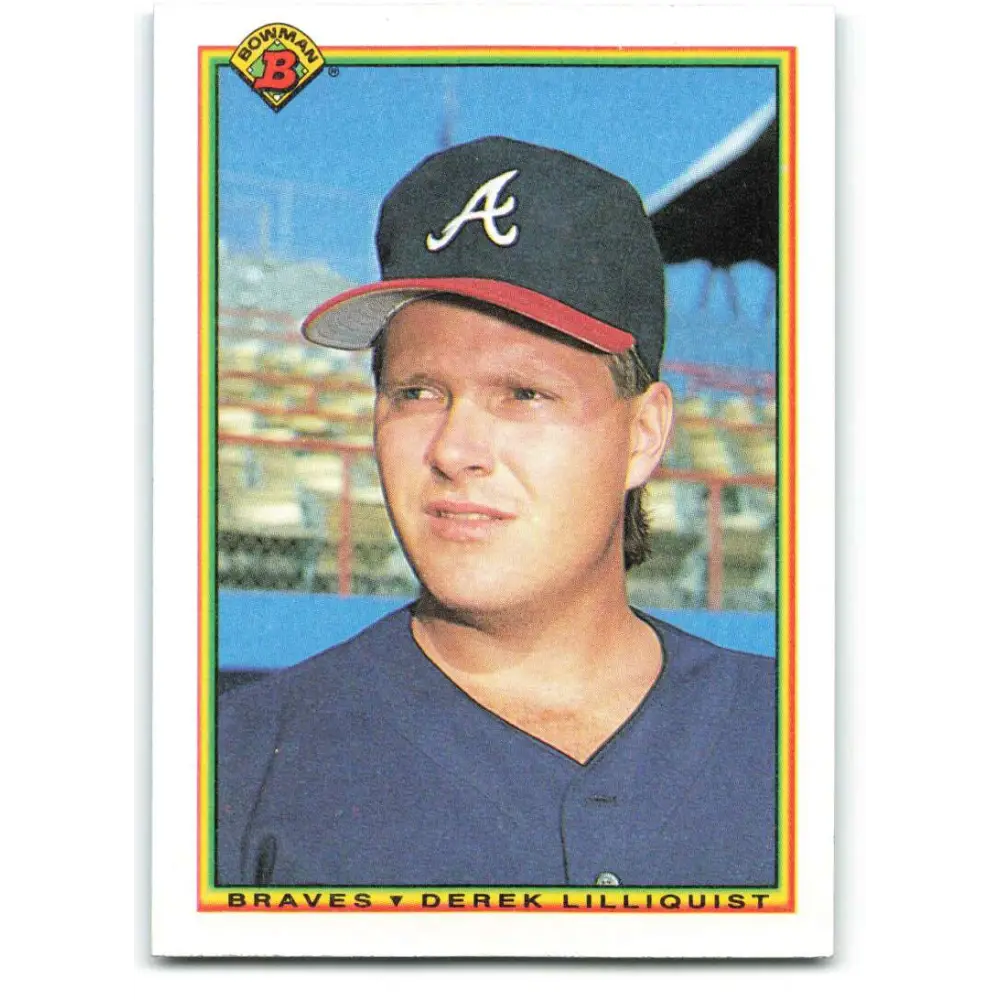 1990 Bowman #7 Derek Lilliquist NM-MT Atlanta Braves Baseball Card  Image 1