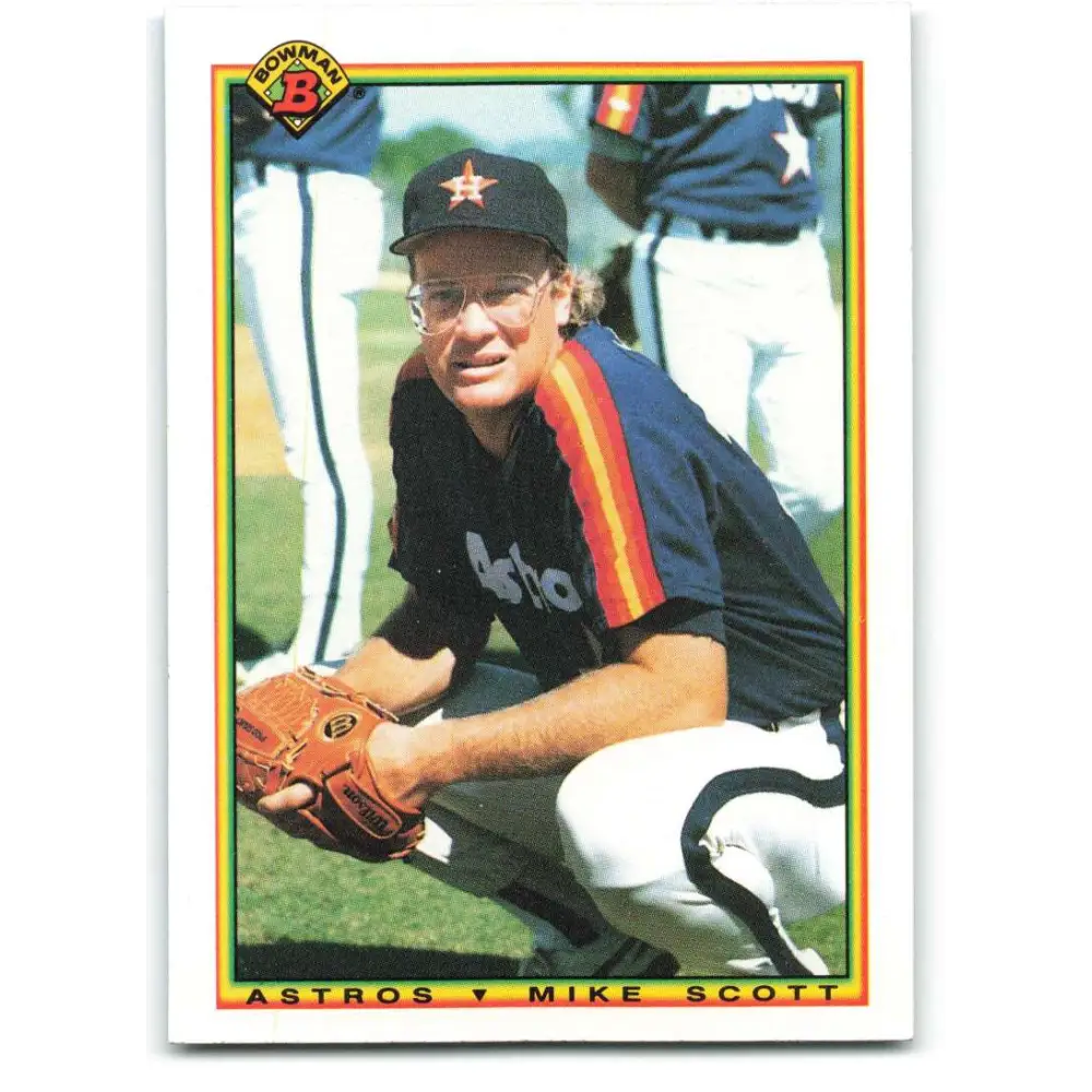 1990 Bowman #71 Mike Scott NM-MT Houston Astros Baseball Card  Image 1