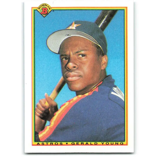 1990 Bowman #72 Gerald Young NM-MT Houston Astros Baseball Card  Image 1