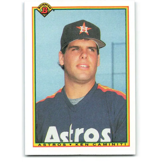 1990 Bowman #73 Ken Caminiti NM-MT Houston Astros Baseball Card  Image 1
