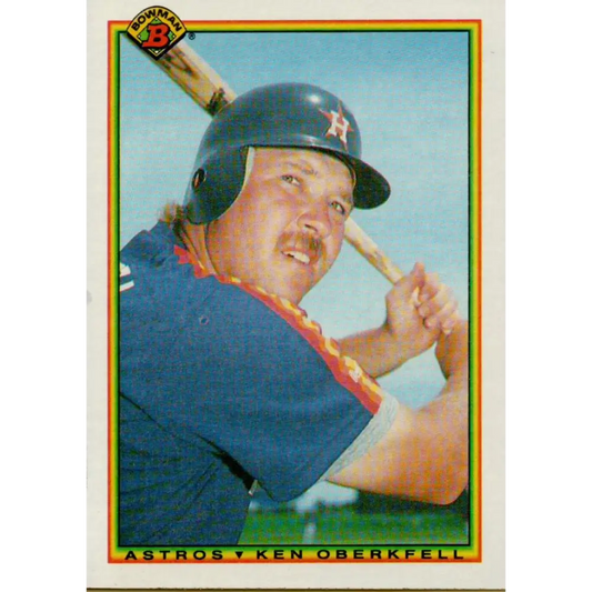 1990 Bowman #74 Ken Oberkfell NM-MT Houston Astros Baseball Card  Image 1