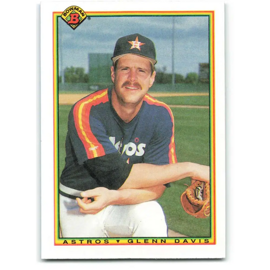 1990 Bowman #80 Glenn Davis NM-MT Houston Astros Baseball Card  Image 1