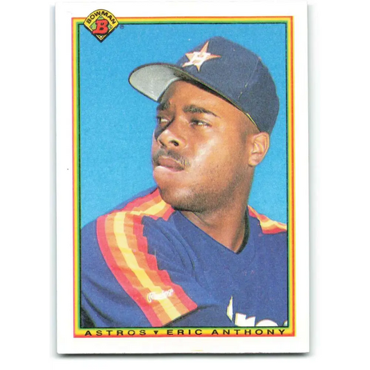 1990 Bowman #81 Eric Anthony NM-MT RC Rookie Houston Astros Baseball Card  Image 1