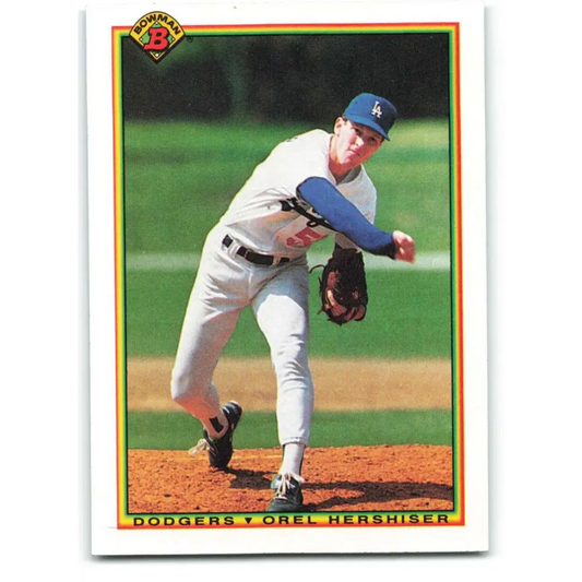1990 Bowman #84 Orel Hershiser NM-MT Los Angeles Dodgers Baseball Card  Image 1