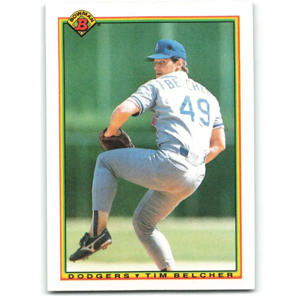 1990 Bowman #85 Tim Belcher NM-MT Los Angeles Dodgers Baseball Card  Image 1