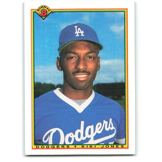 1990 Bowman #86 Kiki Jones NM-MT RC Rookie Los Angeles Dodgers Baseball Card  Image 1